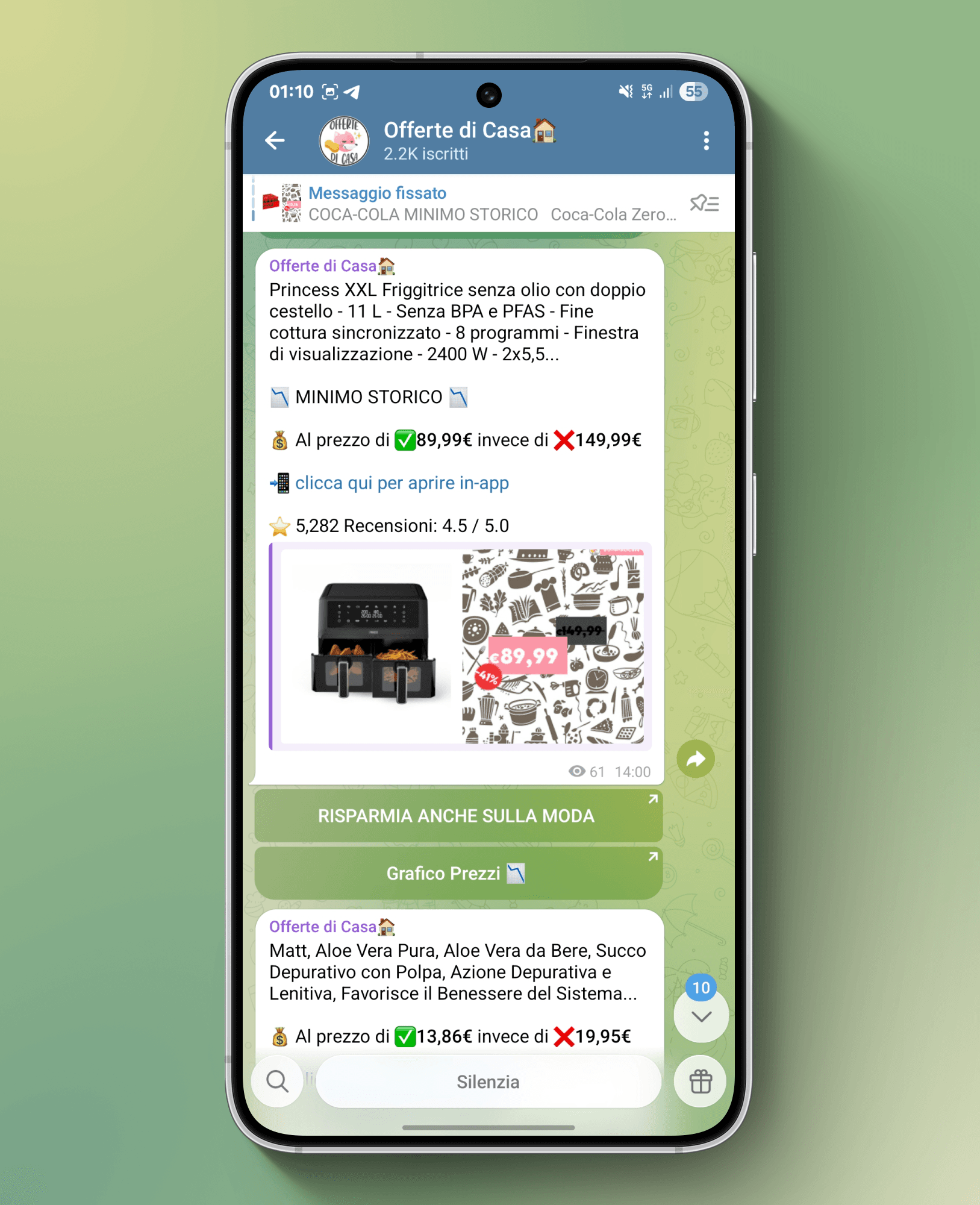 AliExpress shipping information in Telegram post with AutoDealsBot