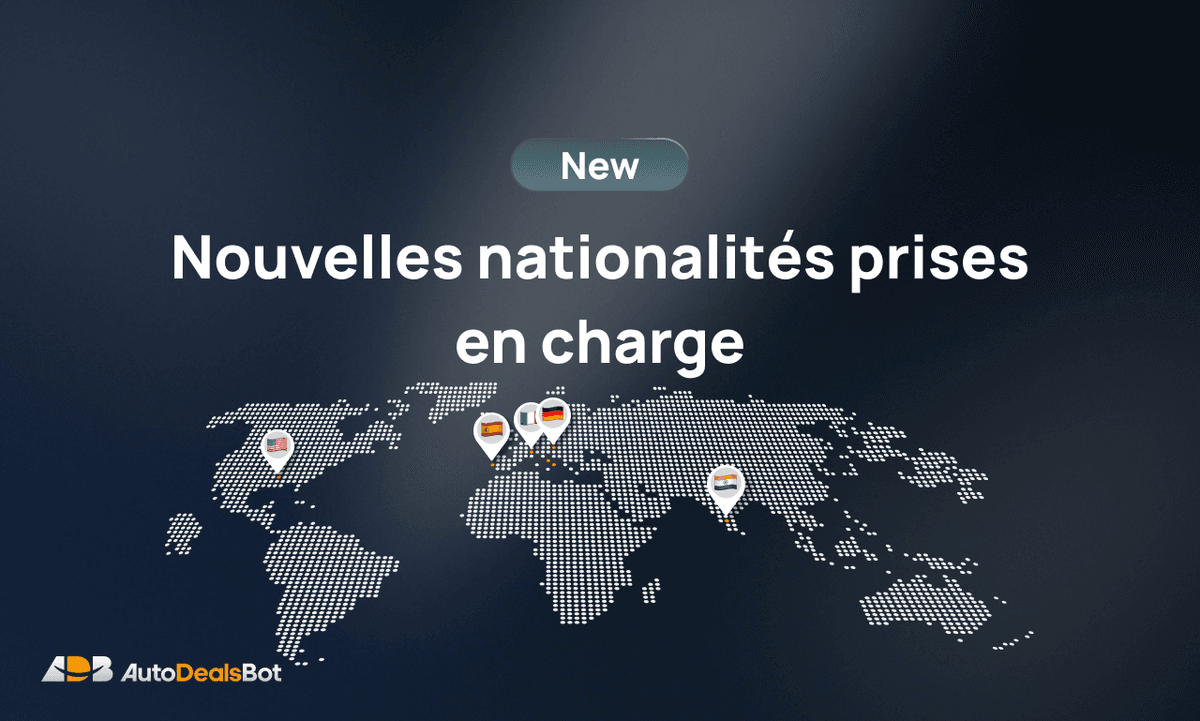 Nouvelles nationalités prises en charge
