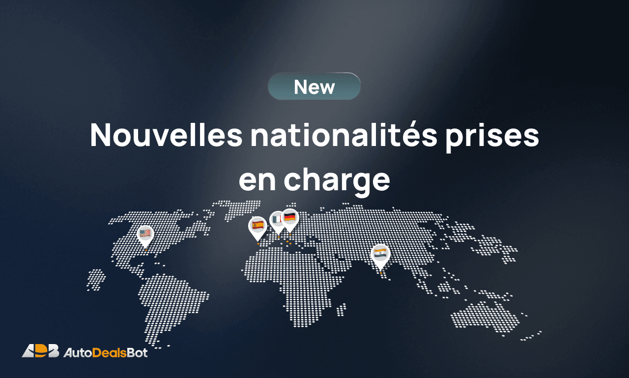 Nouvelles nationalités prises en charge
